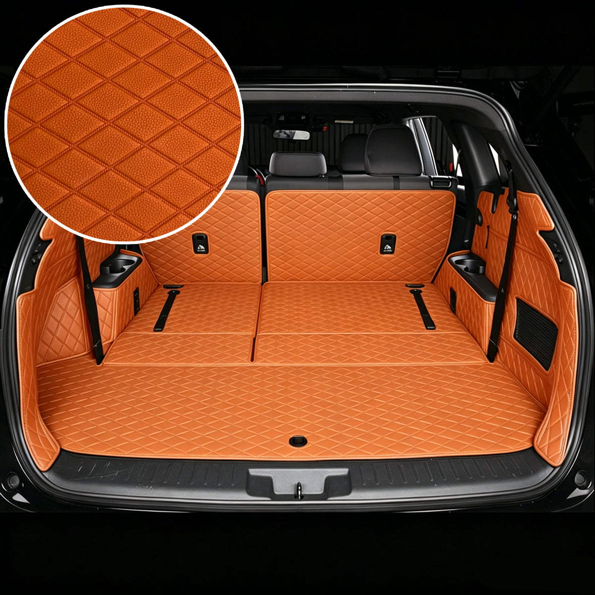 Titanmats Full Coverage Cargo Liner for SUV – Protects Cargo Floor, Seat Backs & Side Walls | Waterproof Custom Fit Trunk Mat