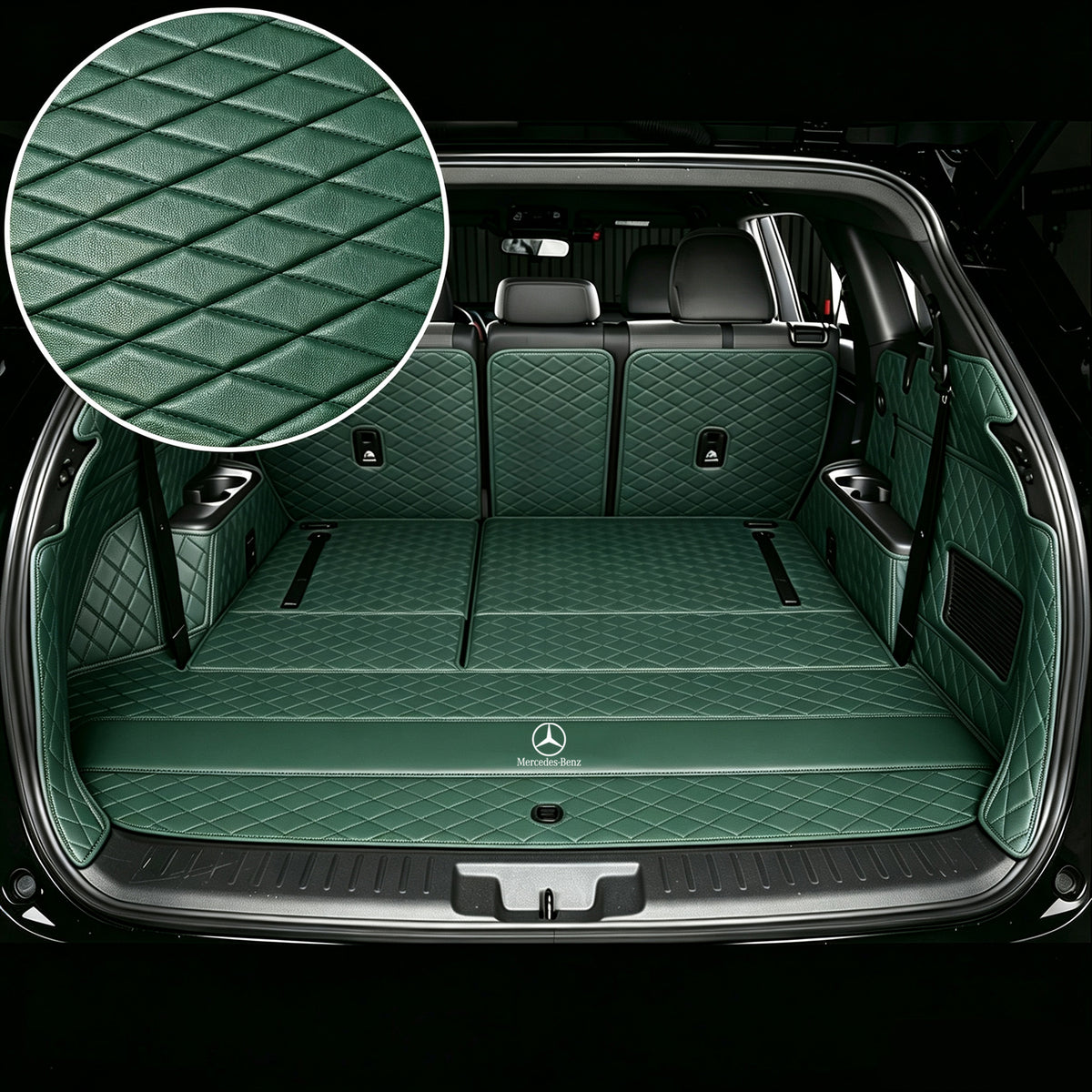 Mercedes-Benz Logo Custom Cargo Liner – Luxury All-Weather Trunk Mat