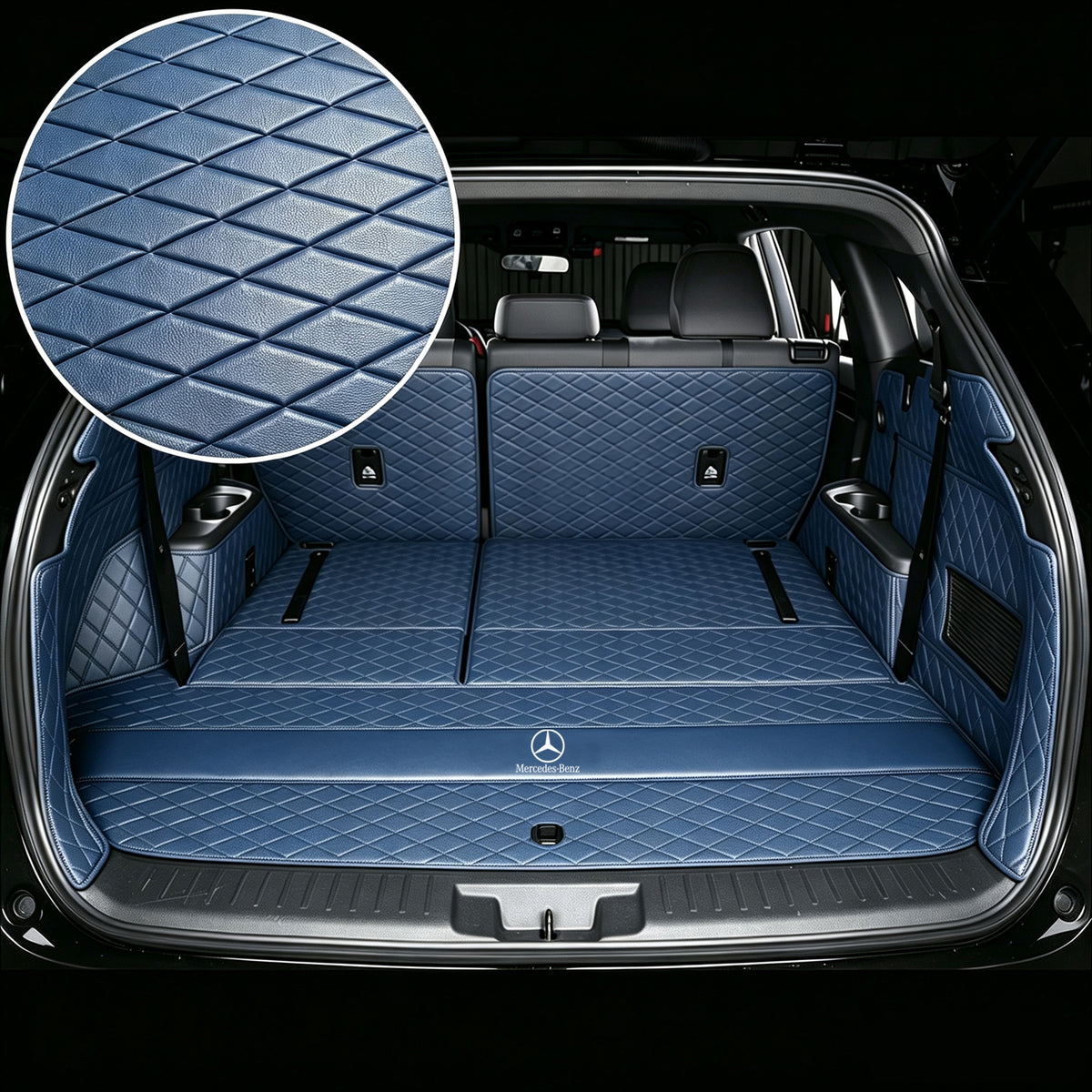 Mercedes-Benz Logo Custom Cargo Liner – Luxury All-Weather Trunk Mat