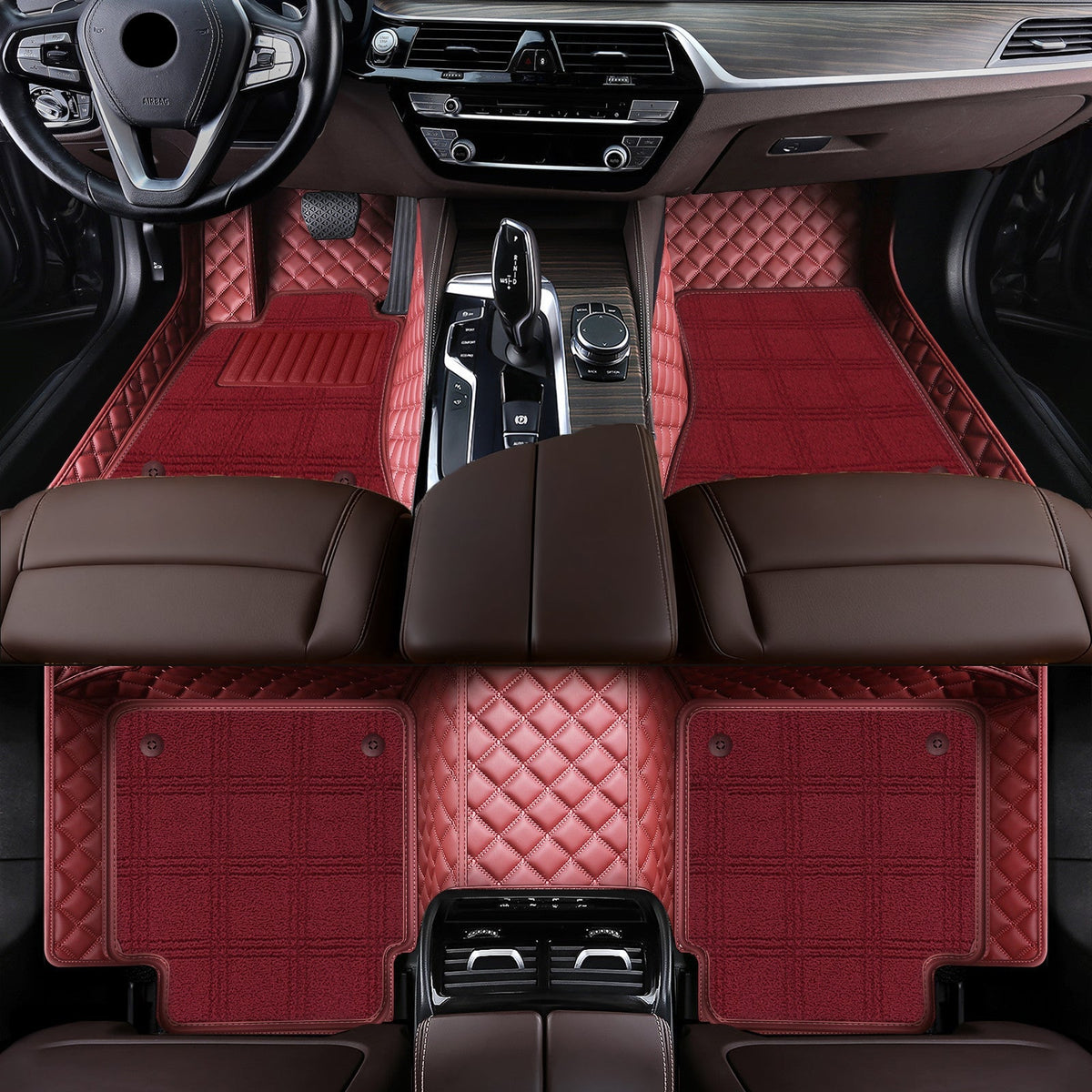 Titanmats Luxury Custom Fit Car Floor Mats – Full Coverage Leather Liners with Premium Carpet Inserts, Waterproof & Stylish Interior Protection