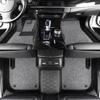 Titanmats Custom Fit Car Floor Mats – Y-Pattern Leather with Loop Pile Carpet | Waterproof Luxury Interior Liners