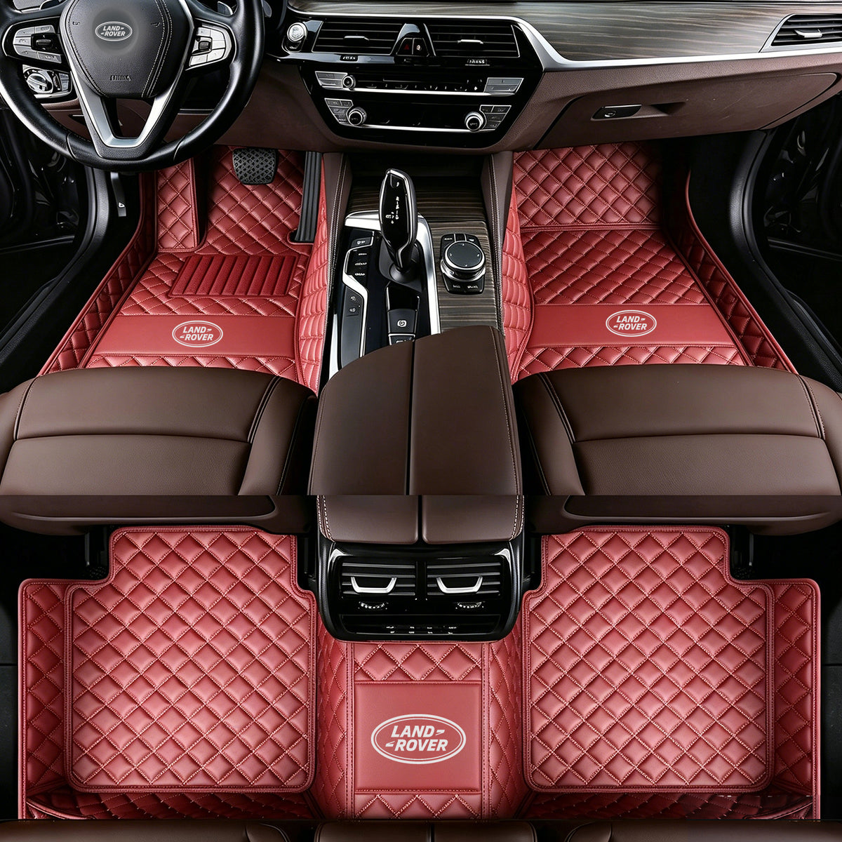 Land Rover Custom-Fit Floor Mats | Full-Coverage Protection, with Logo