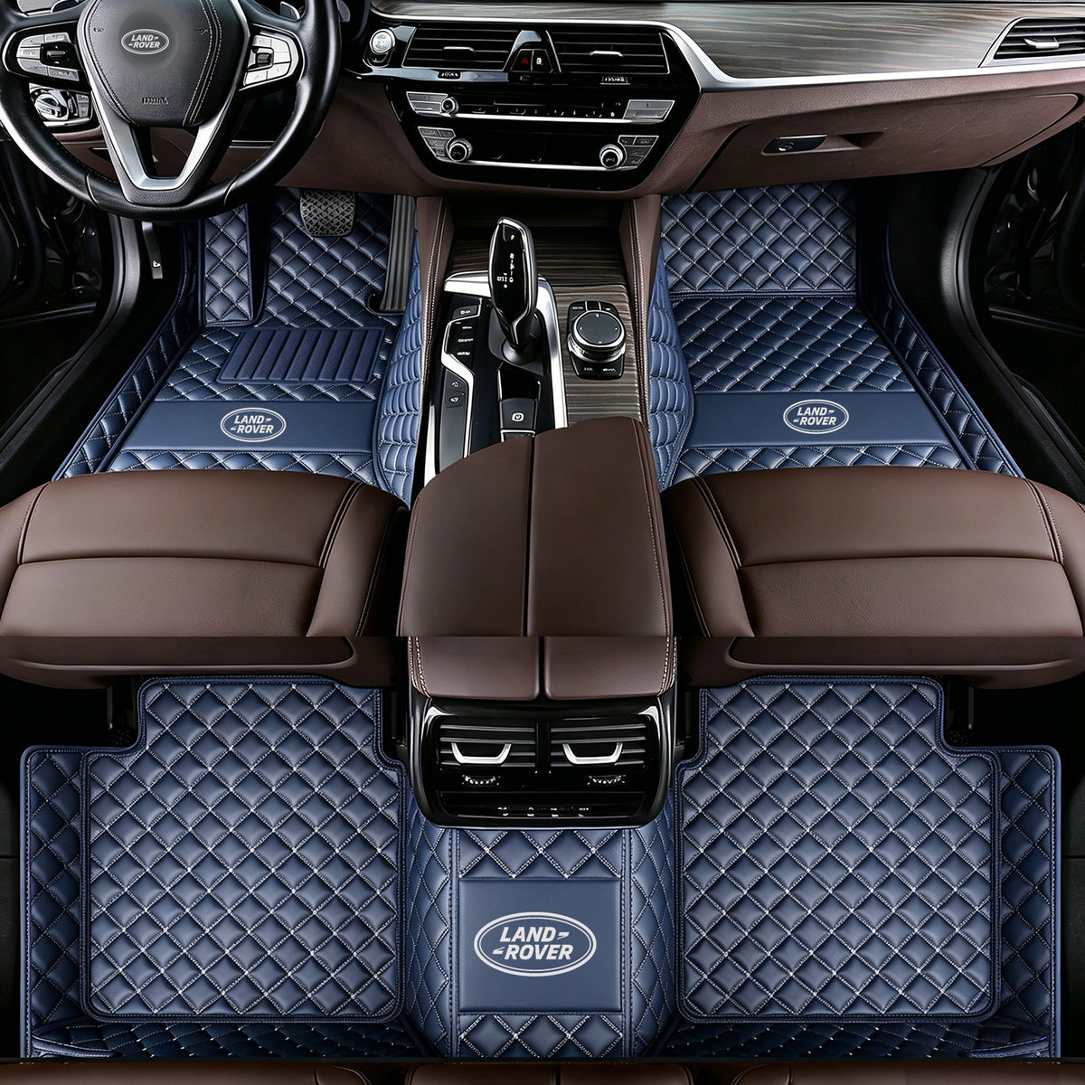 Land Rover Custom-Fit Floor Mats | Full-Coverage Protection, with Logo