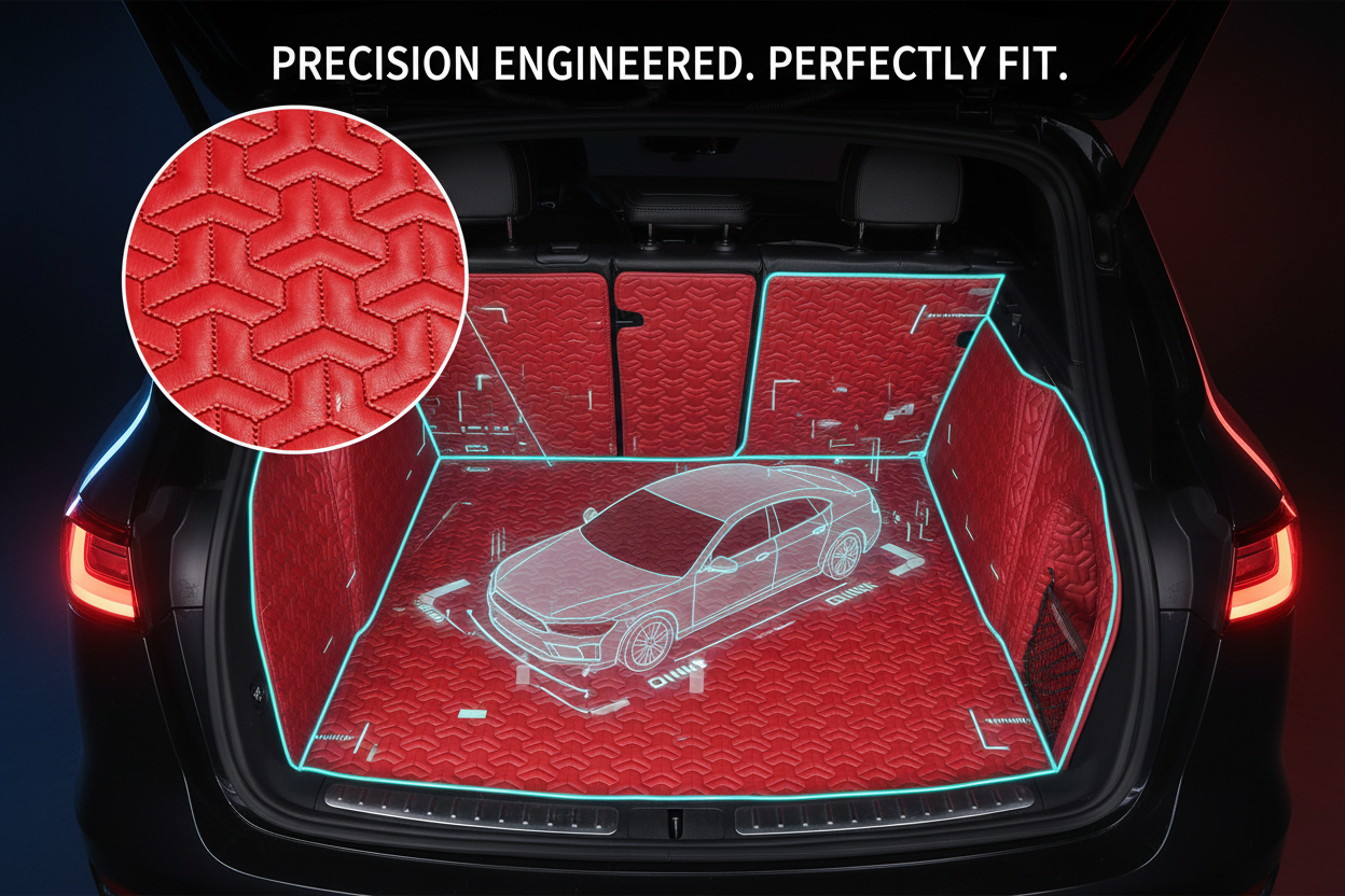 Precision Engineered Tech Hero Poster - Red Y-Pattern Mat